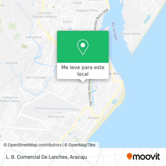 L. B. Comercial De Lanches mapa