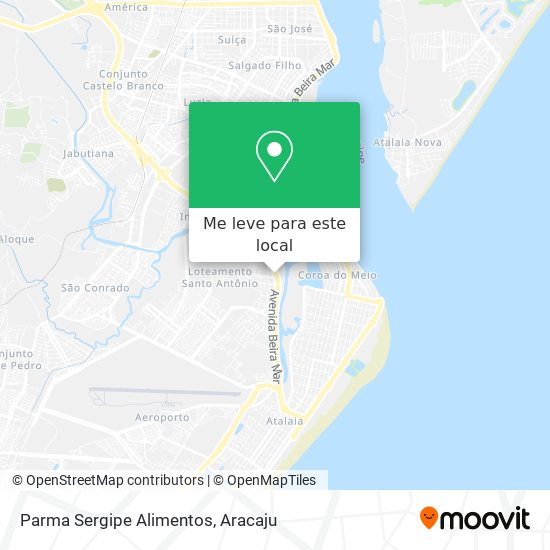 Parma Sergipe Alimentos mapa