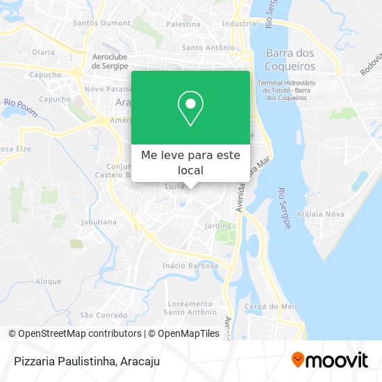 Pizzaria Paulistinha mapa