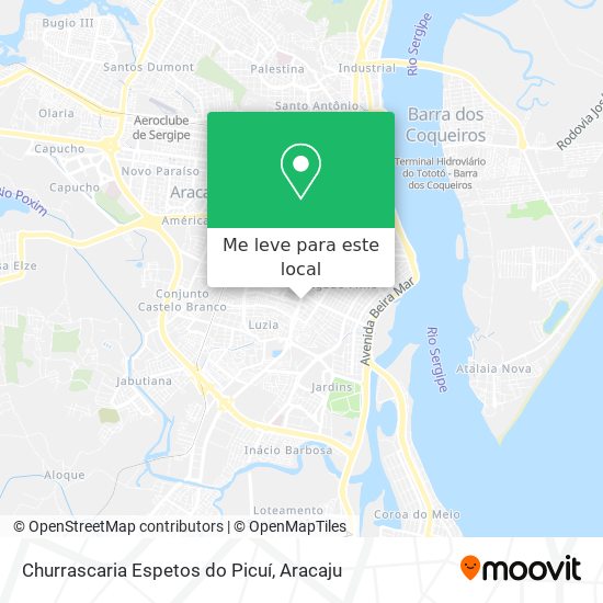 Churrascaria Espetos do Picuí mapa