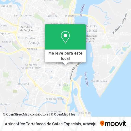 Artincoffee Torrefacao de Cafes Especiais mapa