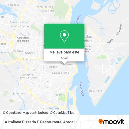 A Italiana Pizzaria E Restaurante mapa