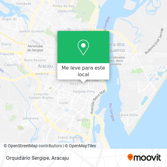 Orquidário Sergipe mapa