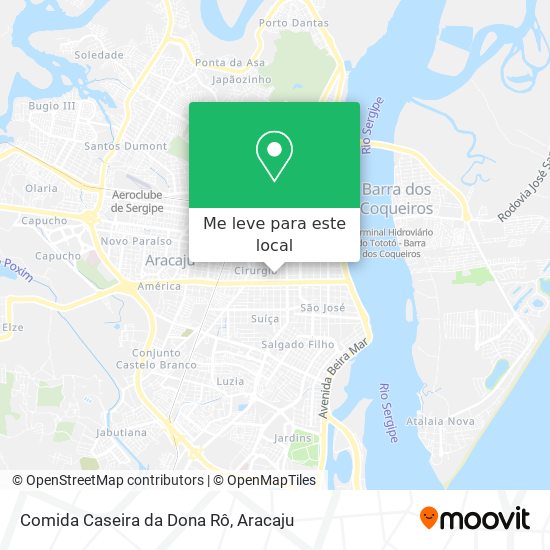 Comida Caseira da Dona Rô mapa