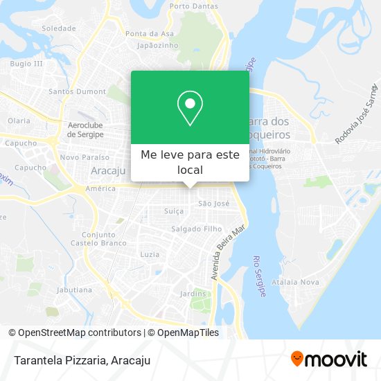 Tarantela Pizzaria mapa