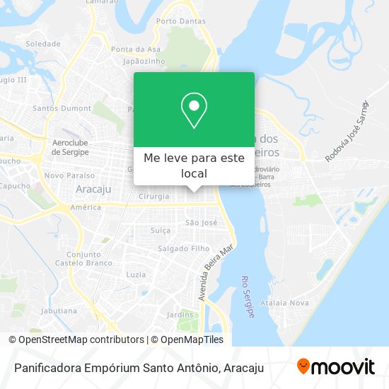 Panificadora Empórium Santo Antônio mapa