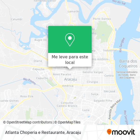 Atlanta Choperia e Restaurante mapa
