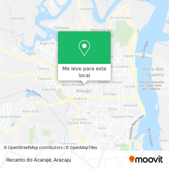 Recanto do Acarajé mapa