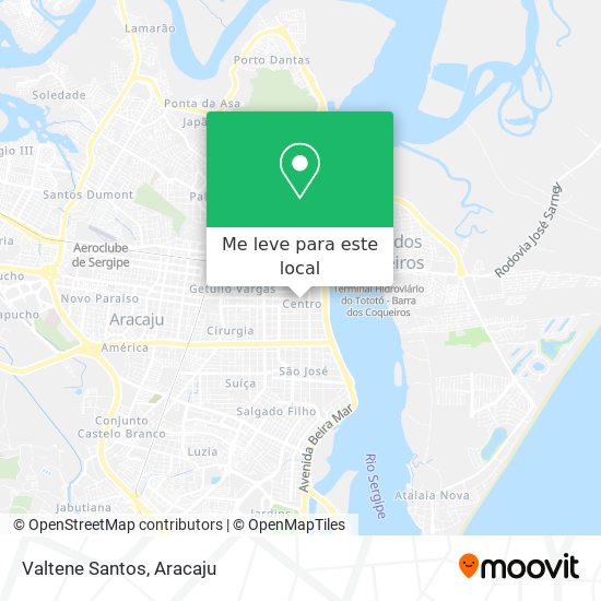 Valtene Santos mapa