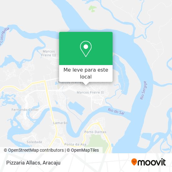 Pizzaria Allacs mapa