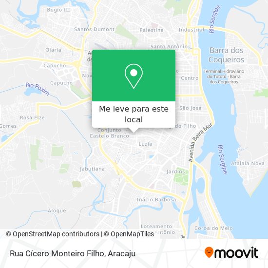 Rua Cícero Monteiro Filho mapa