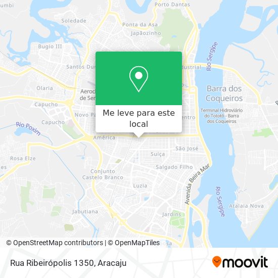 Rua Ribeirópolis 1350 mapa