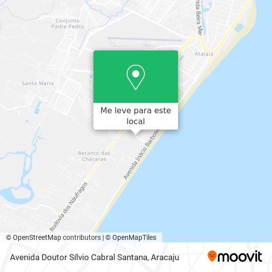 Avenida Doutor Sílvio Cabral Santana mapa