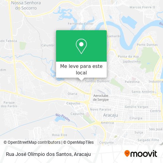 Rua José Olímpio dos Santos mapa