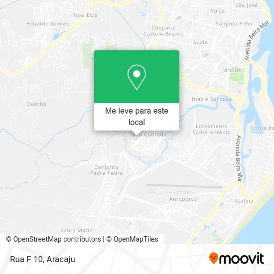 Rua F 10 mapa