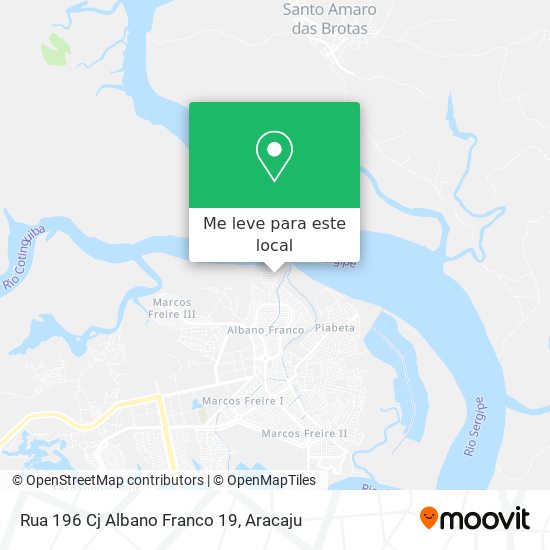 Rua 196 Cj Albano Franco 19 mapa