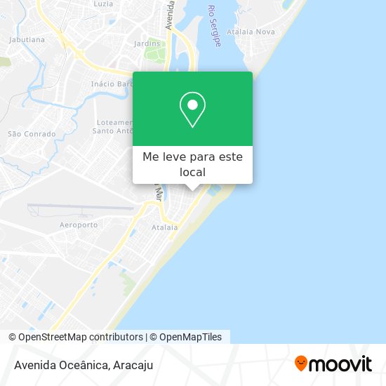 Avenida Oceânica mapa