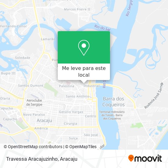 Travessa Aracajuzinho mapa