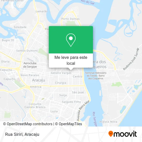 Rua Siriri mapa