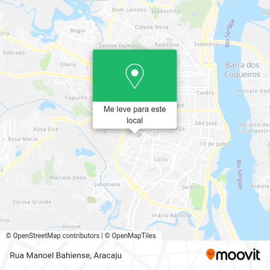 Rua Manoel Bahiense mapa