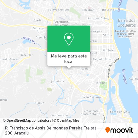 R. Francisco de Assis Delmondes Pereira Freitas 200 mapa