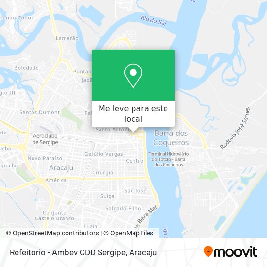 Refeitório - Ambev CDD Sergipe mapa