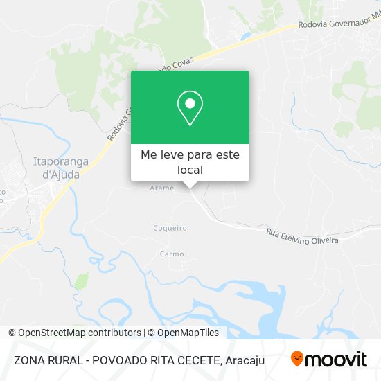 ZONA RURAL - POVOADO RITA CECETE mapa