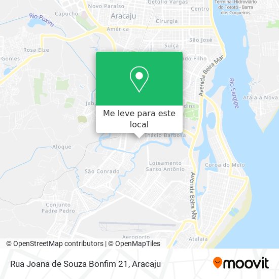 Rua Joana de Souza Bonfim 21 mapa