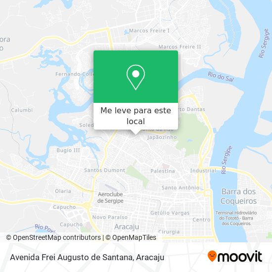 Avenida Frei Augusto de Santana mapa