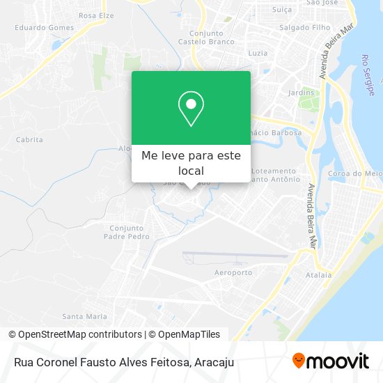 Rua Coronel Fausto Alves Feitosa mapa