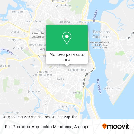 Rua Promotor Arquibaldo Mendonça mapa