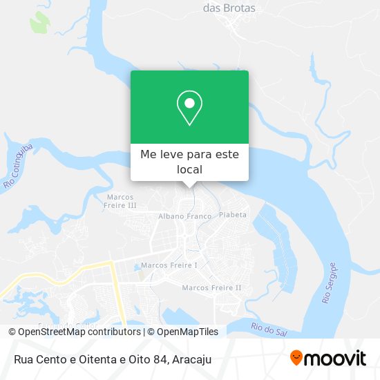 Rua Cento e Oitenta e Oito 84 mapa