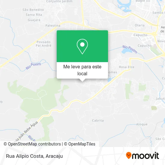 Rua Alipio Costa mapa