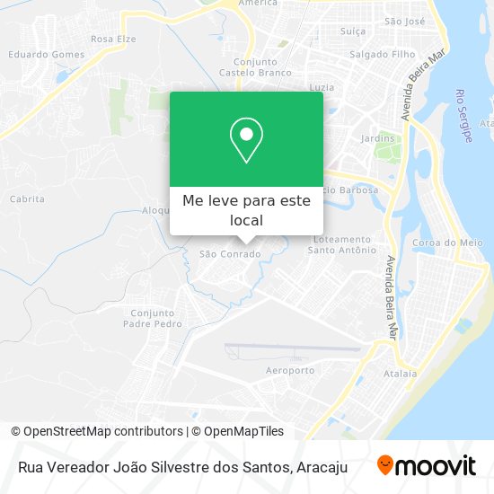 Rua Vereador João Silvestre dos Santos mapa