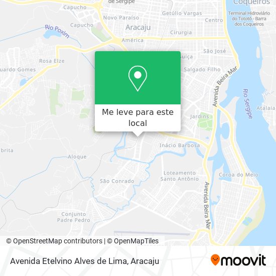 Avenida Etelvino Alves de Lima mapa