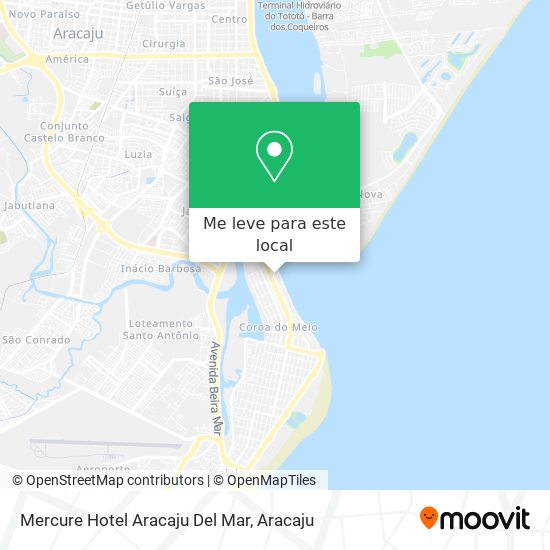 Mercure Hotel Aracaju Del Mar mapa