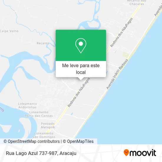 Rua Lago Azul 737-987 mapa