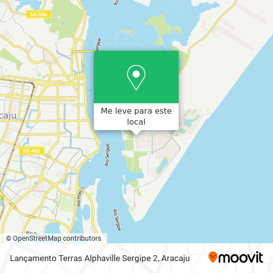 Lançamento Terras Alphaville Sergipe 2 mapa