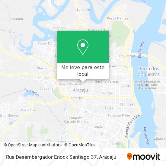 Rua Desembargador Enock Santiago 37 mapa