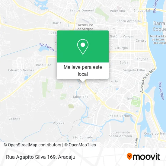 Rua Agapito Silva 169 mapa