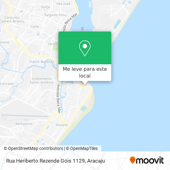 Rua Heriberto Rezende Góis 1129 mapa