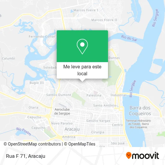 Rua F 71 mapa