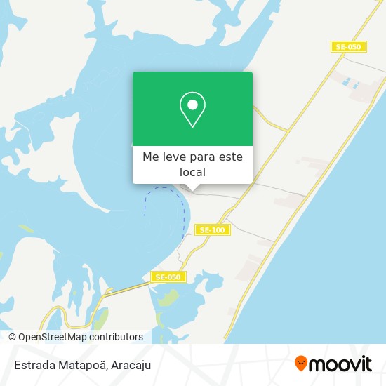 Estrada Matapoã mapa