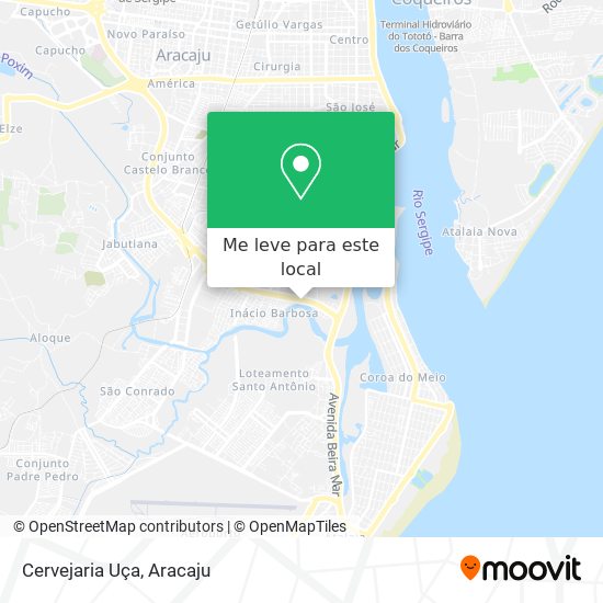 Cervejaria Uça mapa