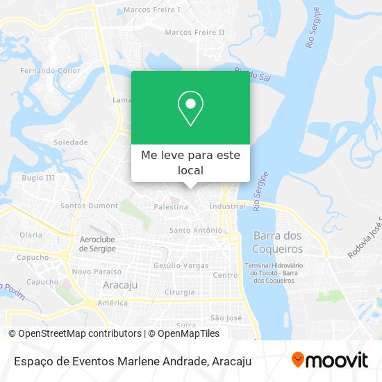 Espaço de Eventos Marlene Andrade mapa