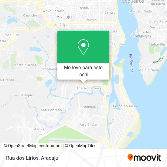 Rua dos Lirios mapa