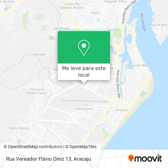 Rua Vereador Flávio Diniz 13 mapa