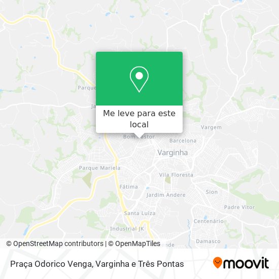 Praça Odorico Venga mapa