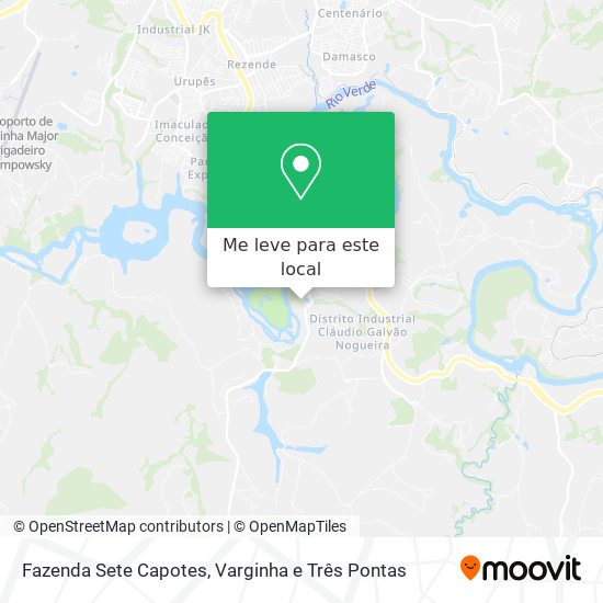 Fazenda Sete Capotes mapa