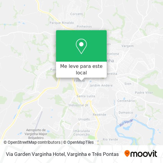 Via Garden Varginha Hotel mapa